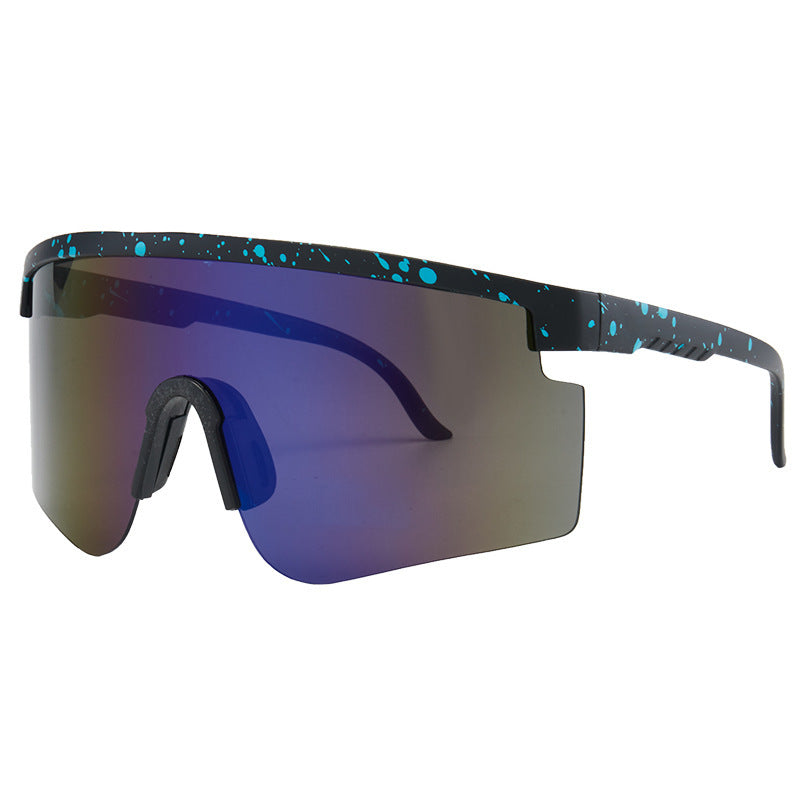 Damen Sportsonnenbrille mit trendigem Oversized-Rahmen und polarisierten Gläsern Karnz
