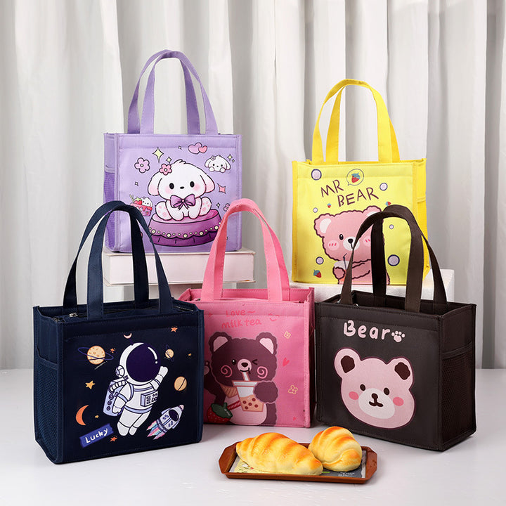 Kinder Isolierte Cartoon Lunch Tasche Karnz