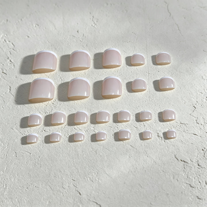 Elegantes Französisches Spitzen-Pedicure-Set Karnz