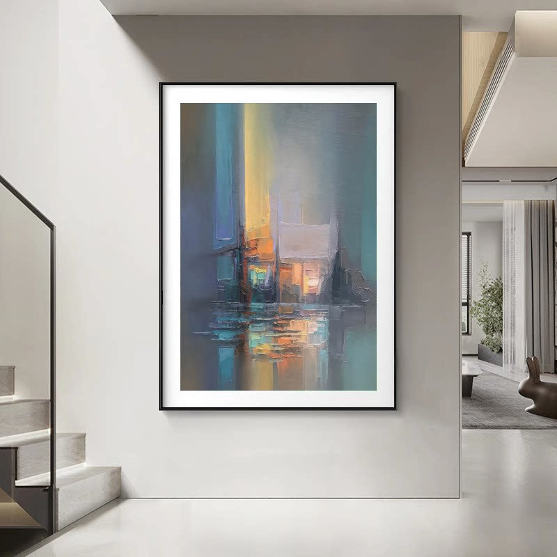 Abstrakte impressionistische Leinwand Wandkunst