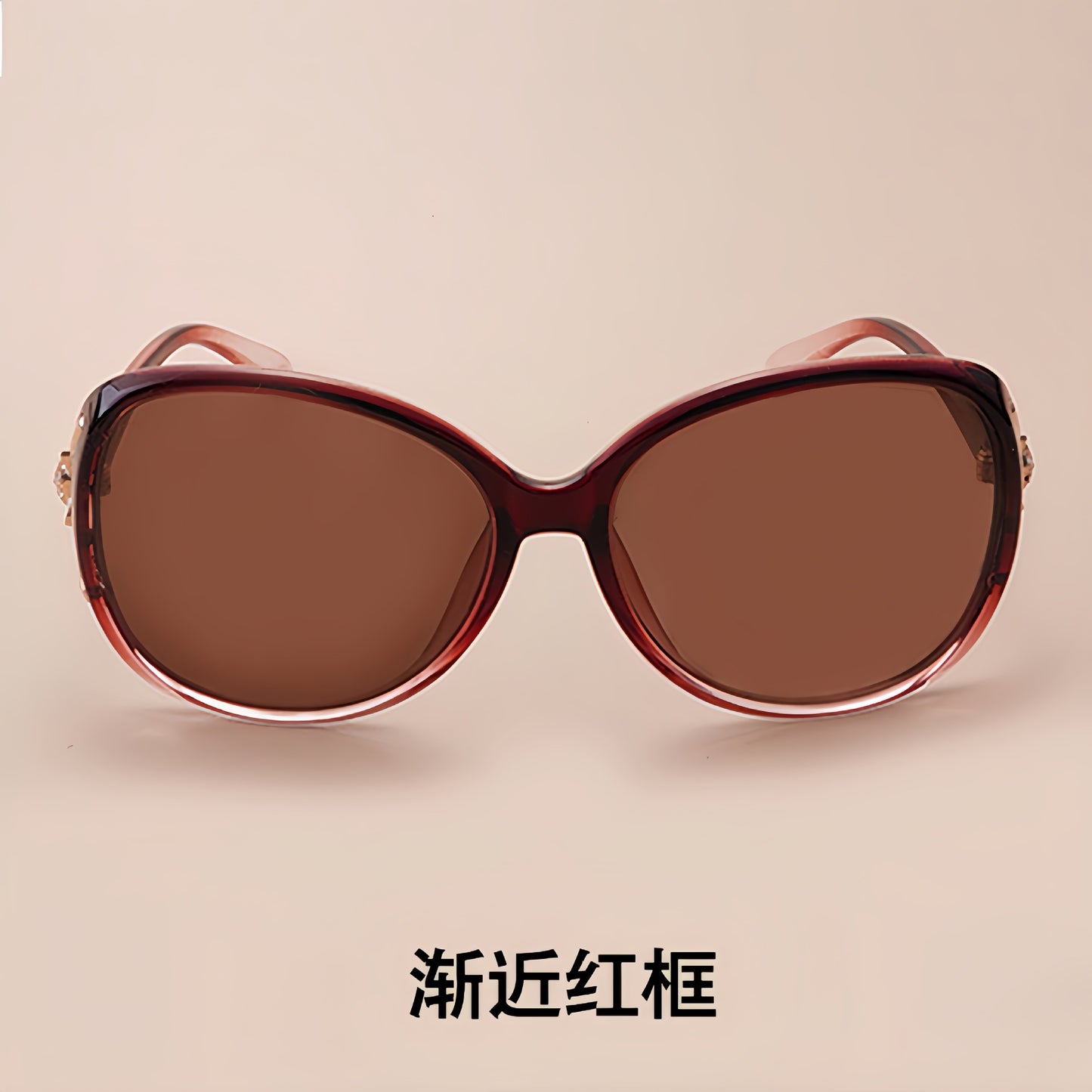 Damen Luxuriöse Oversize-Sonnenbrille mit stylischem Dekor Karnz