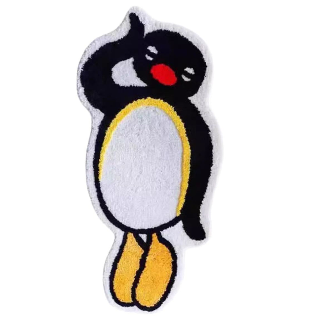 Verspielt Pinguin-förmiger Plüsch-Teppich Karnz