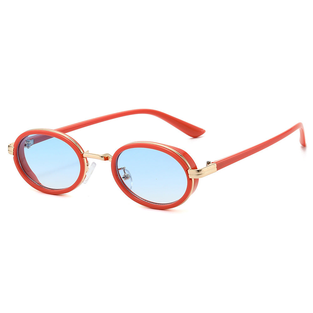 Vintage-inspirierte elegante ovale Sonnenbrillen Karnz