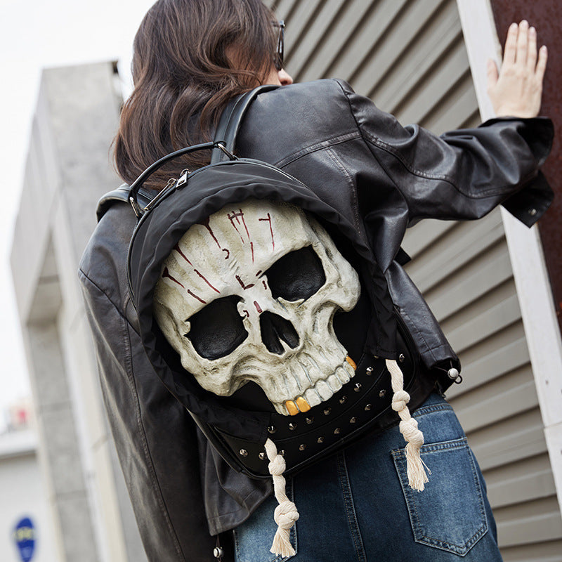 Kreativer Rucksack mit Totenkopf-Design Karnz