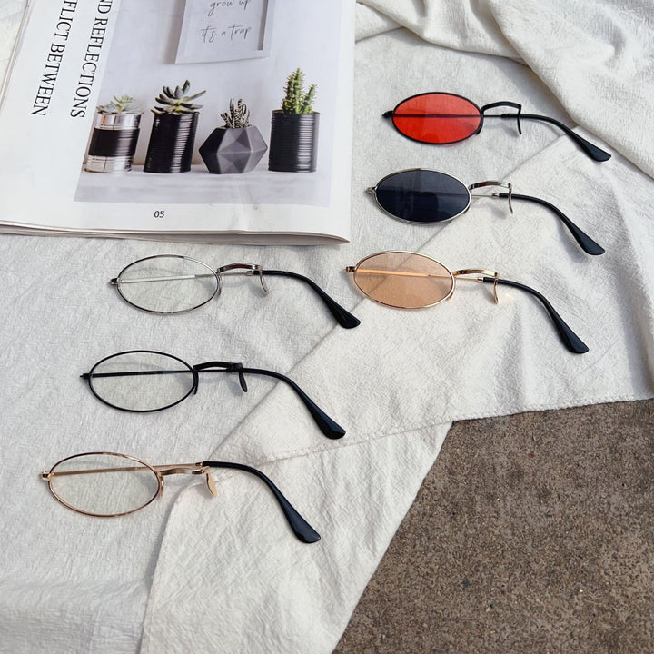 Retro-inspirierte ovale Rahmenbrille Karnz