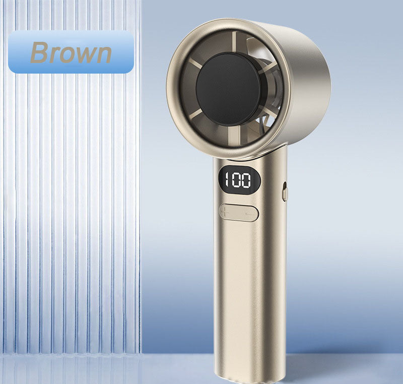 Damen tragbarer Handventilator mit digitaler Geschwindigkeitsregelung Karnz