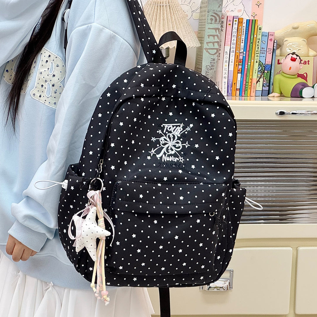 Stylische Schachbrettdruck-Rucksack Karnz