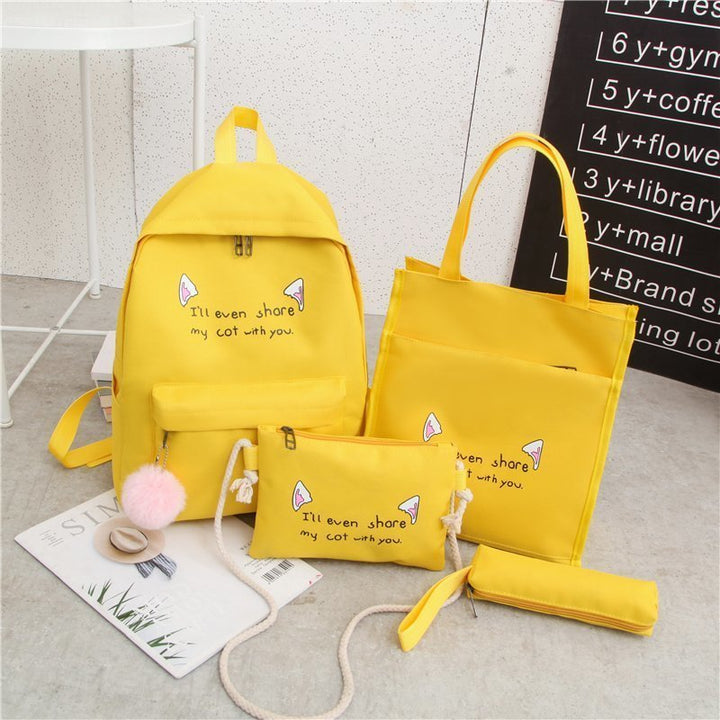Süßes Charakter Mehrteiliger Rucksack Set Karnz