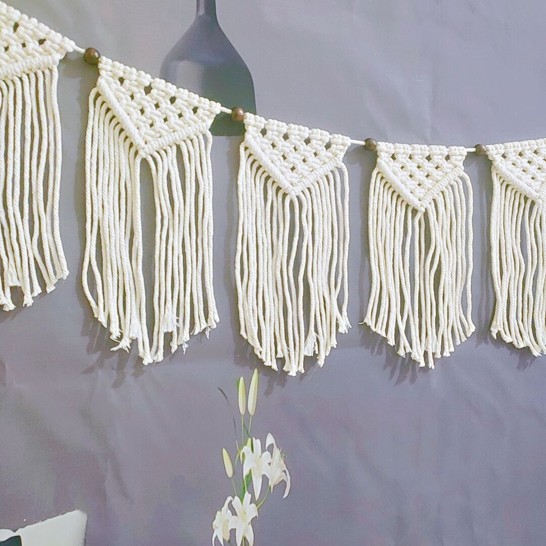 Macrame Bohemian Wanddekoration Karnz
