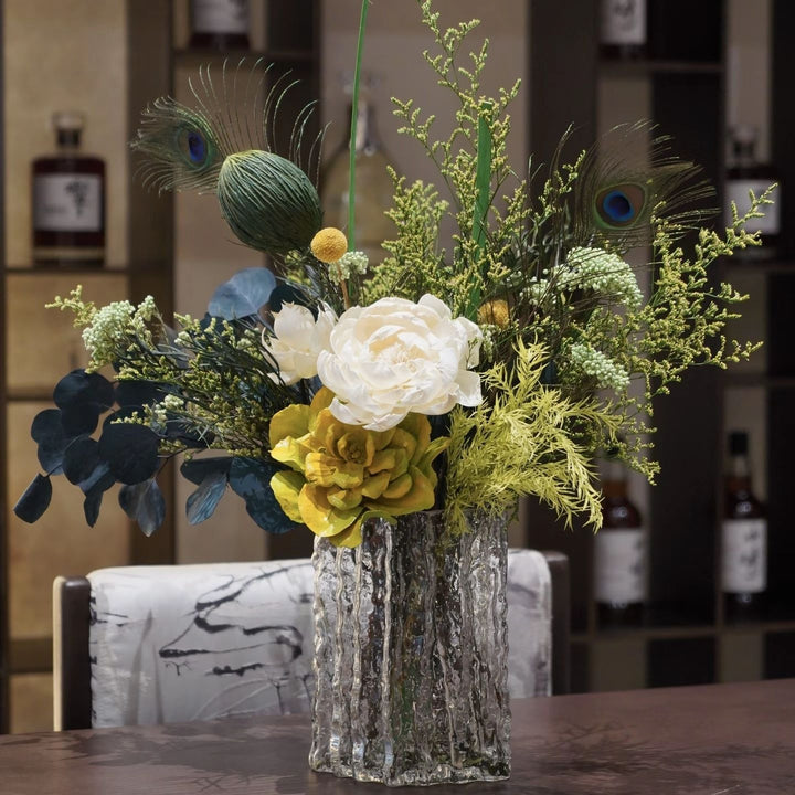 Getrockenes Blumenstrauß Arrangement