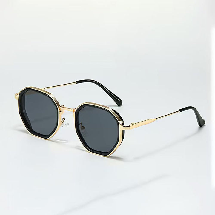 Damen geometrische Sonnenbrille mit modischem Rahmen Karnz
