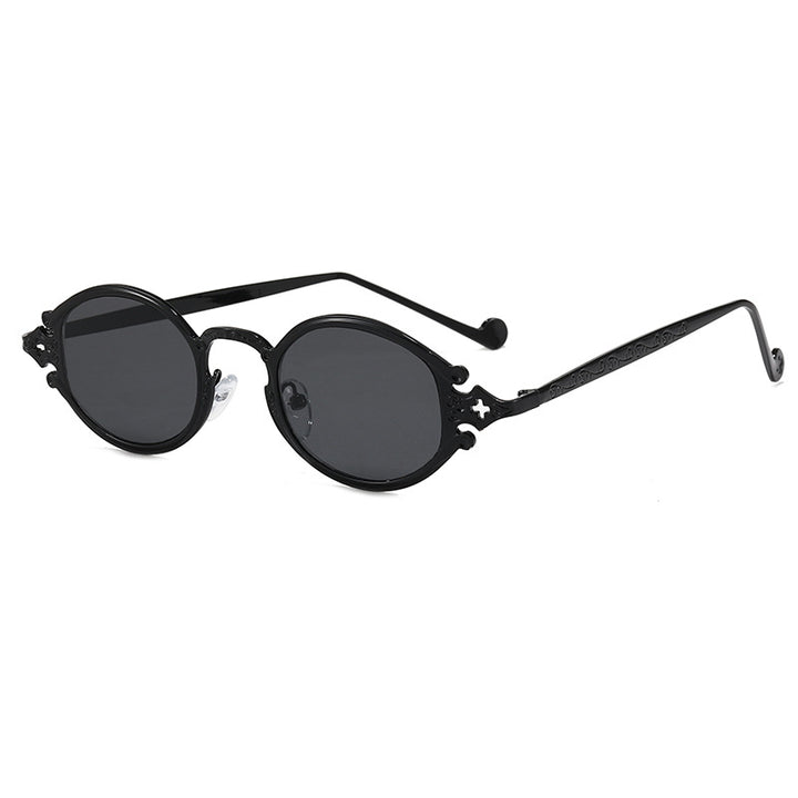 Modische Sonnenbrille mit Eleganter Geschwungener Fassung Karnz