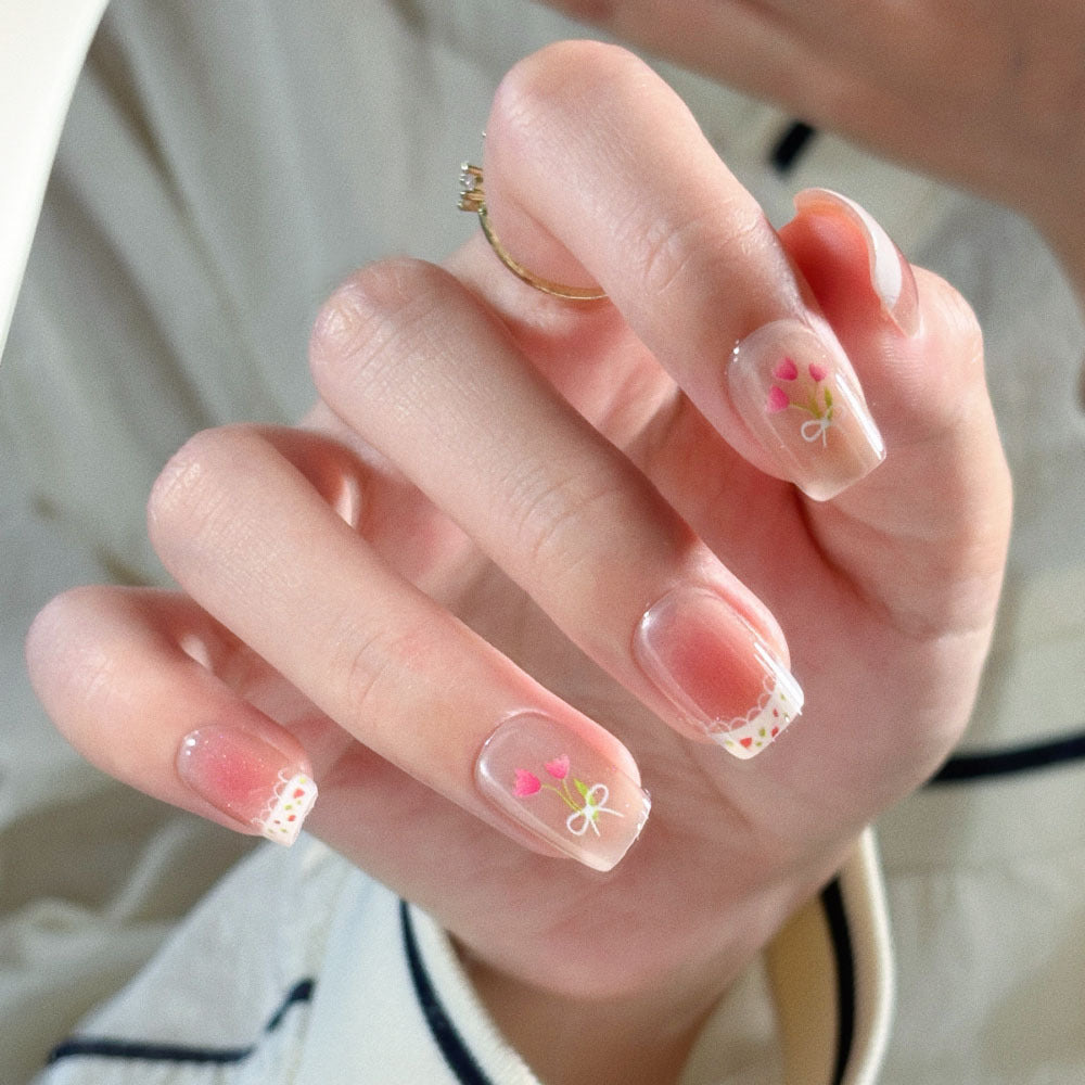 Dekorative Press-On Nagelkunst Karnz
