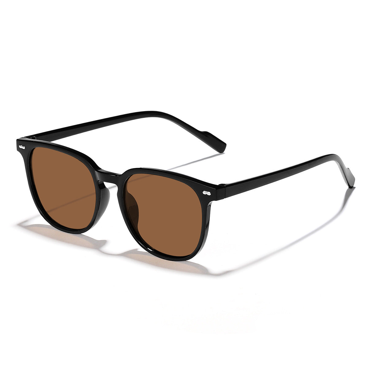 Damen modische Sonnenbrille mit transparentem Rahmen und hochwertigen Gläsern Karnz