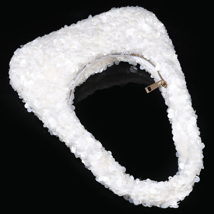 Paillettenverzierte Handtasche