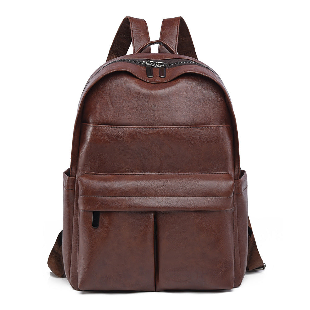 Premium Leder Laptop Rucksack Karnz