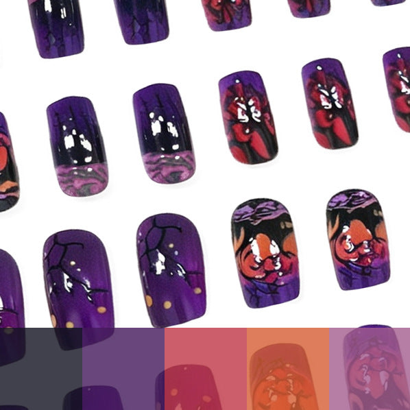 Künstlerische Saisonale Nagelkunst Karnz