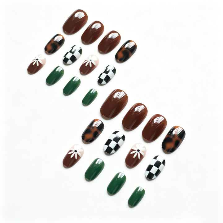 Künstlerisches gemischtes Muster Nagelkunst Set