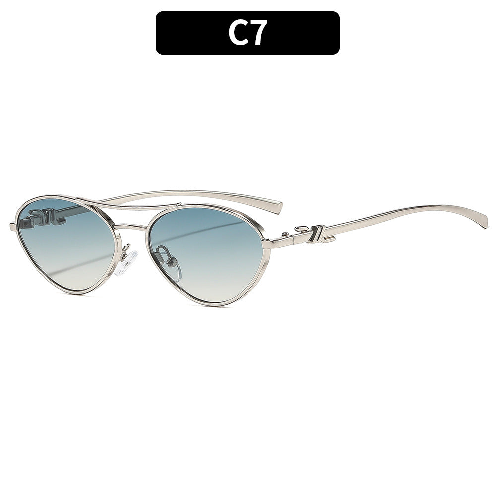 Elegante Dual Bridge Sonnenbrille