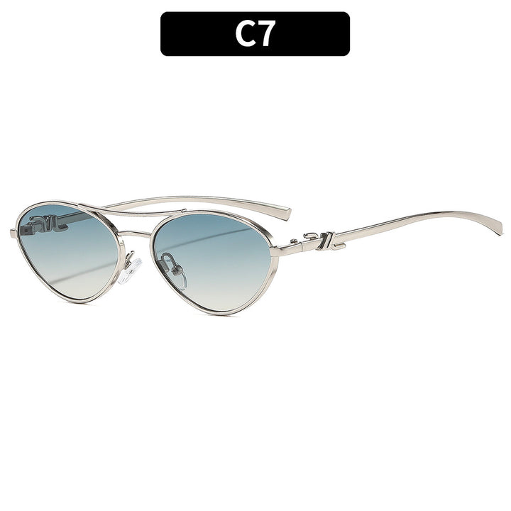Elegante Dual Bridge Sonnenbrille