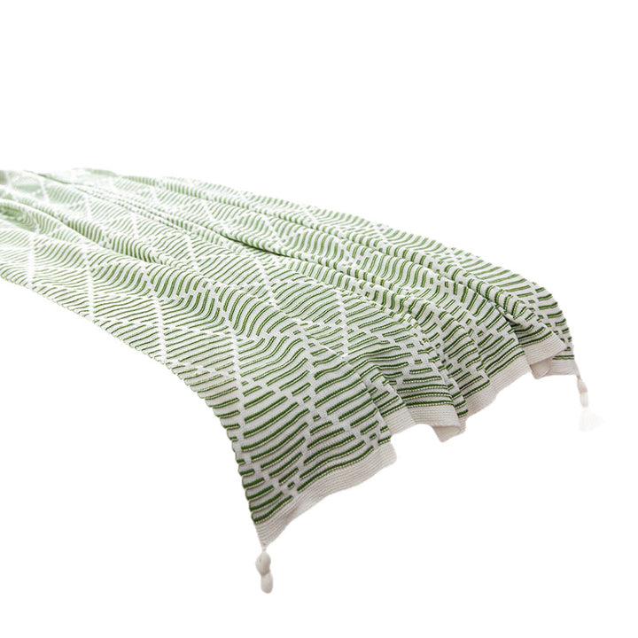 Dekorativer Strickwurfdecke