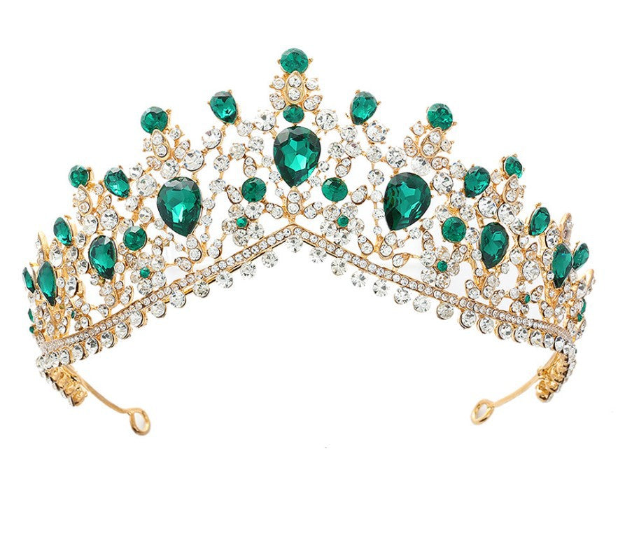 Damen Glamouröse Tiara mit Strass- und Kristallverzierungen Karnz