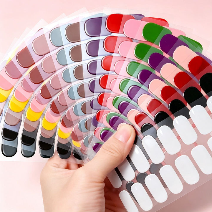 Premium Glänzendes Press-On-Nagel-Set
