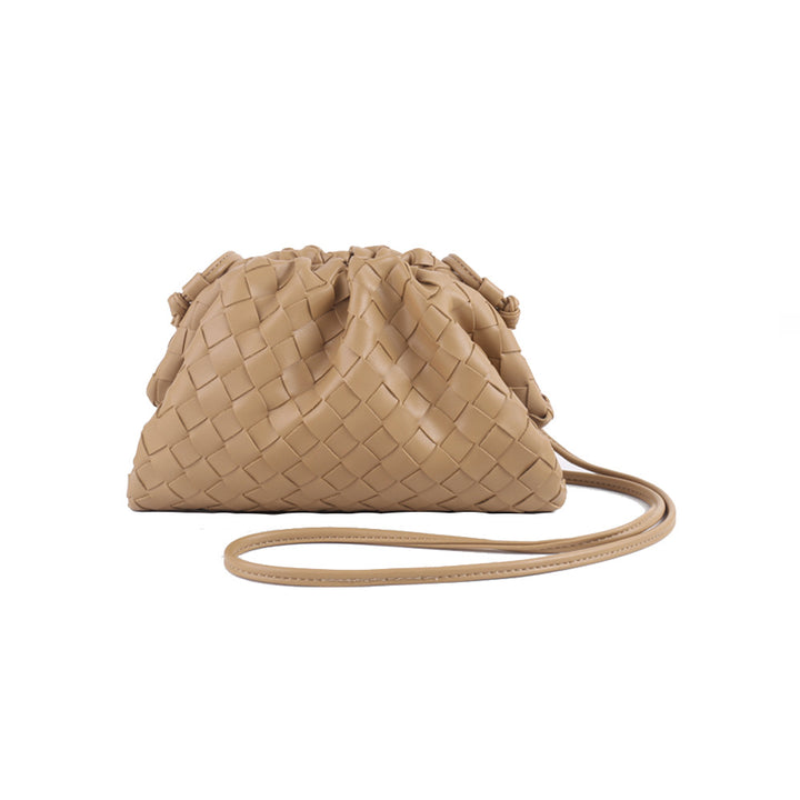 Elegante Gewebte Leder Eimer Tasche Karnz