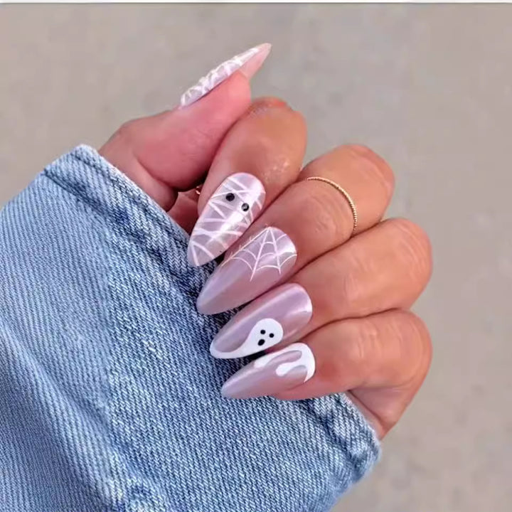 Saisonale thematisierte Press-On Nagelset Karnz
