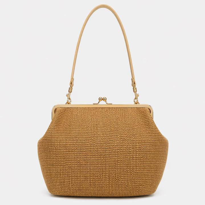 Elegante glänzende Krokodil-Effekt-Handtasche