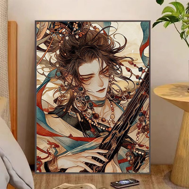 Künstlerische Fantasy-Charakter-Leinwandkunst Karnz