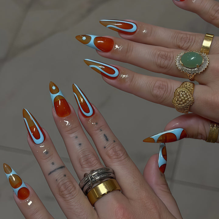 Kunstnägel Im Modernen, Geometrischen Design Karnz