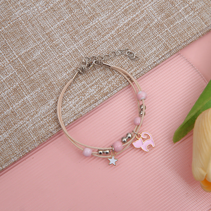 Elegante Einhorn Charm Armband Karnz