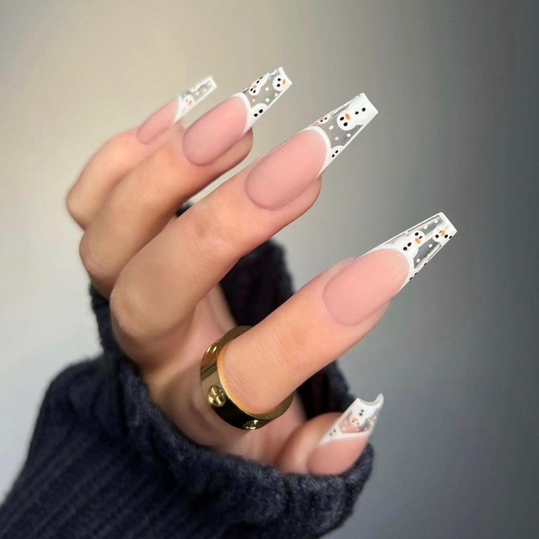Elegante Stiletto Press-On Nagelset mit einzigartigem Design Karnz