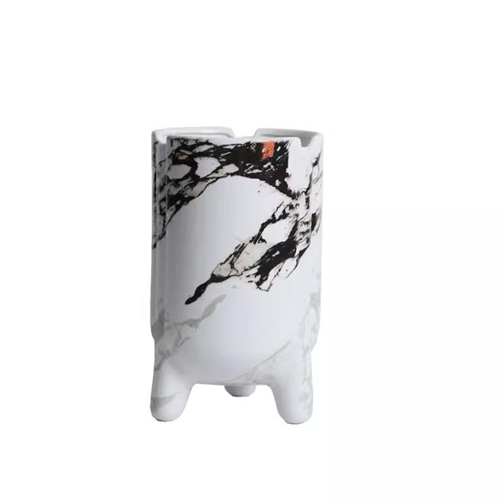 Künstlerische von Marmor inspirierte dekorative Vase