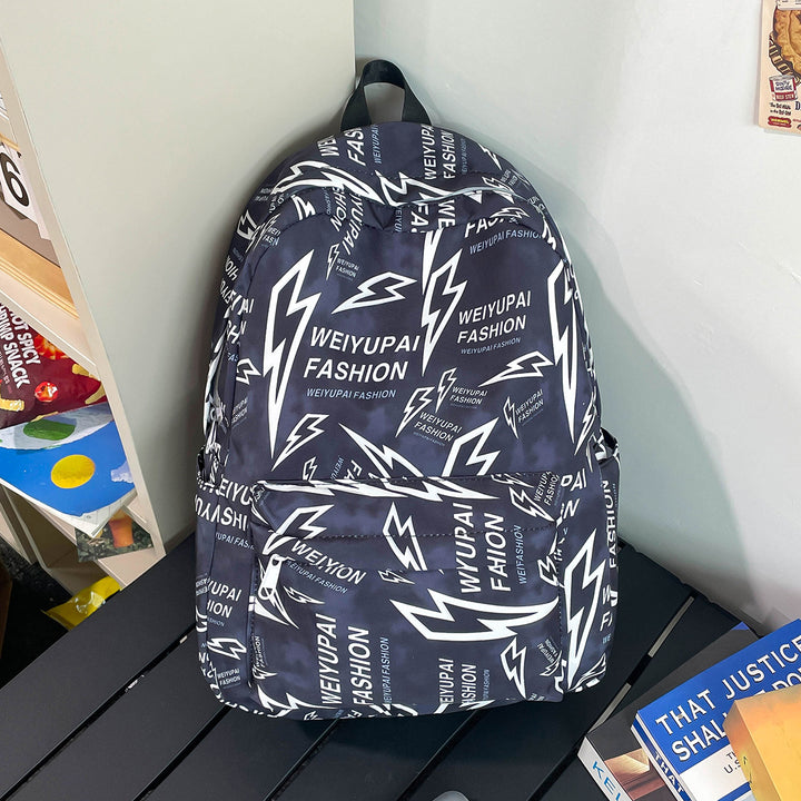 Trendiger Grafikdruck-Rucksack