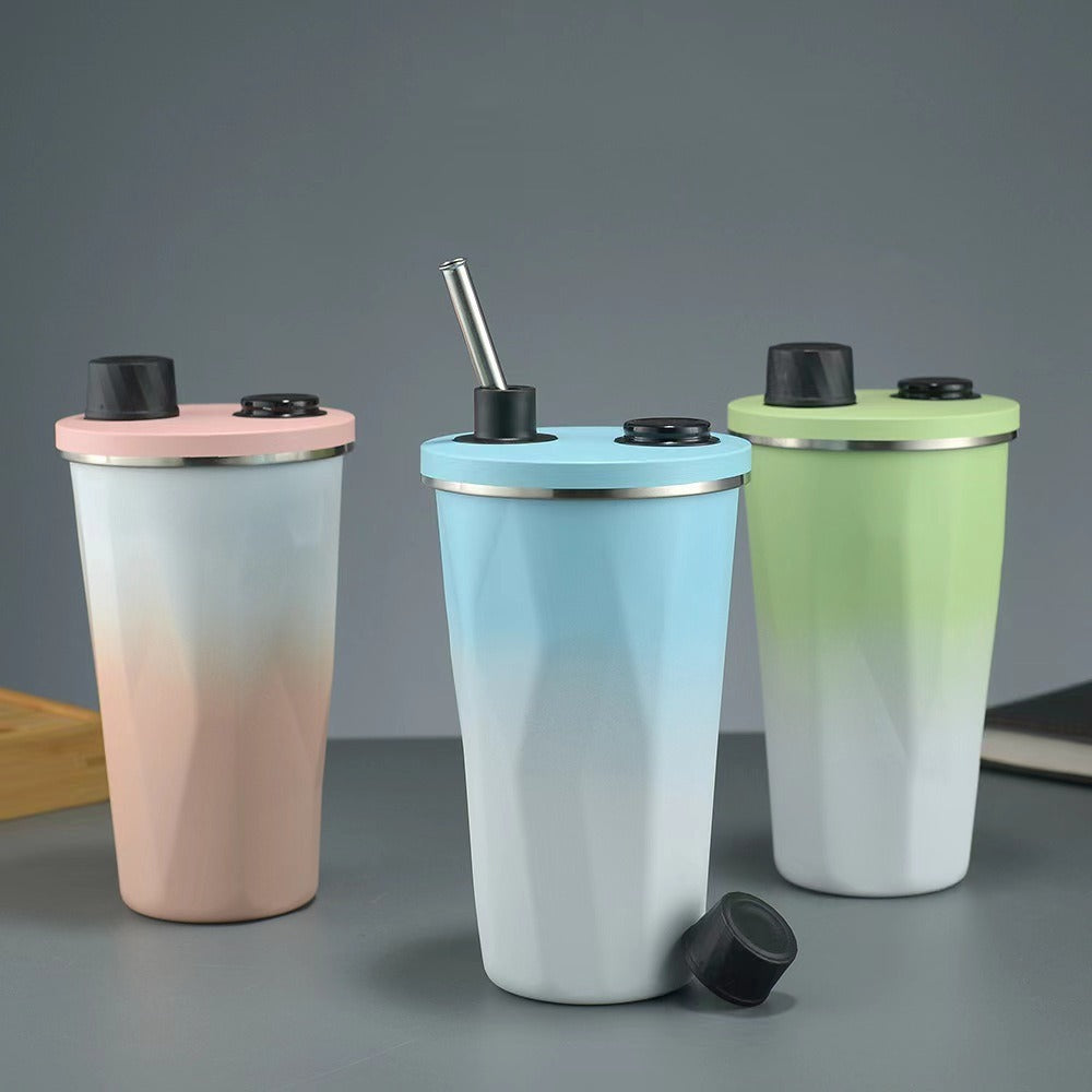 Damen isolierte Trinkflasche mit praktischem Druckverschluss Karnz