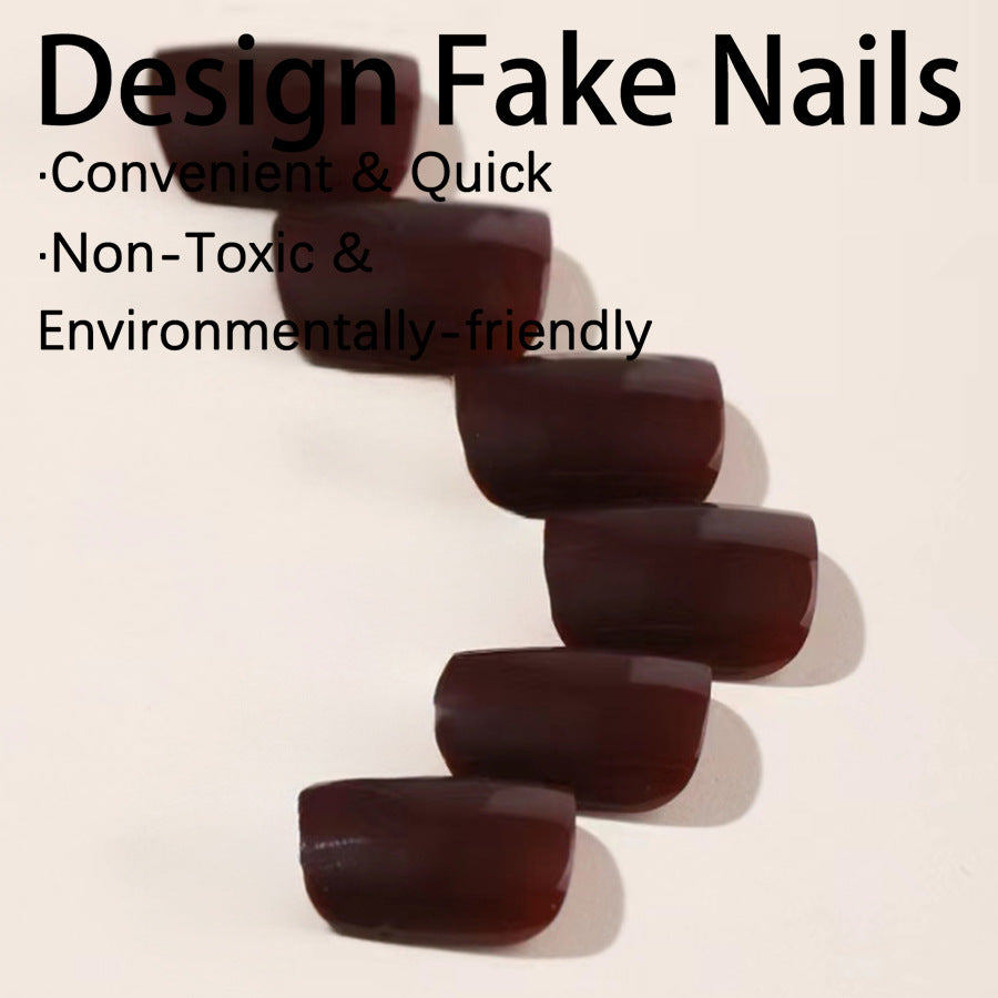 Kunstnagelset mit eleganten Abgerundeten Formen und Glänzendem Finish Karnz