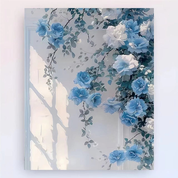 Zeitgenössischer Lotus-Blumen-Canvas-Kunstdruck Karnz