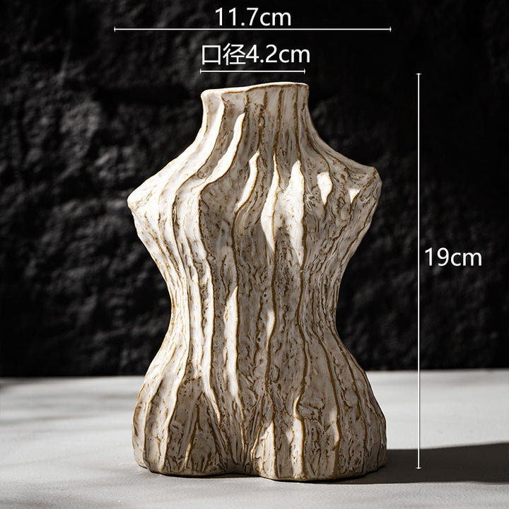Konturiertes Bust-Shape Dekoratives Keramikvase