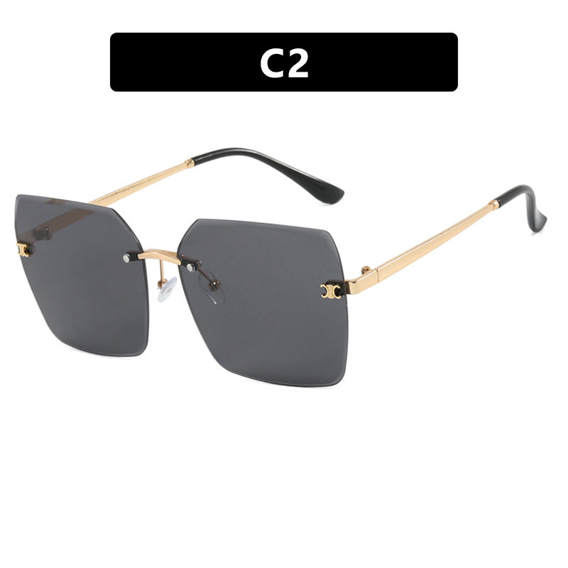 Damen quadratische Sonnenbrille im modernen Design mit filigranem Metallrahmen Karnz