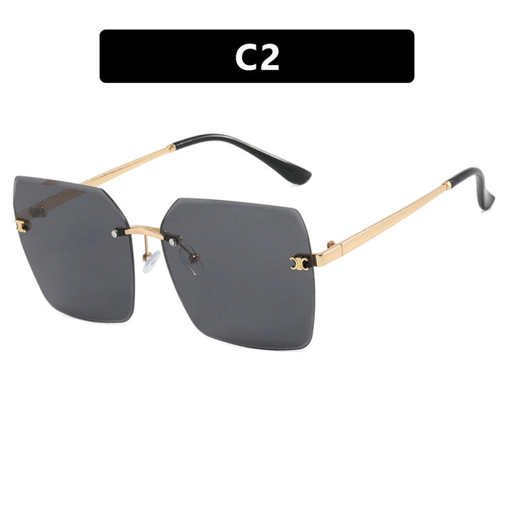 Damen quadratische Sonnenbrille im modernen Design mit filigranem Metallrahmen Karnz