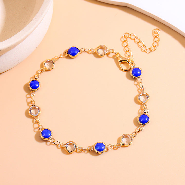 Elegante Perlen Charm Fußkettchen Karnz