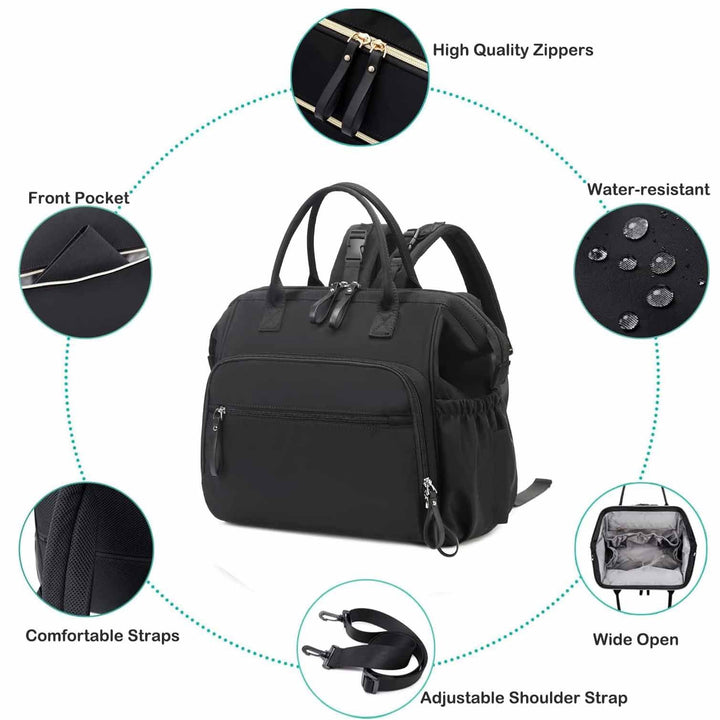 Damen multifunktionale Laptop-Tasche mit ergonomischem Design Karnz