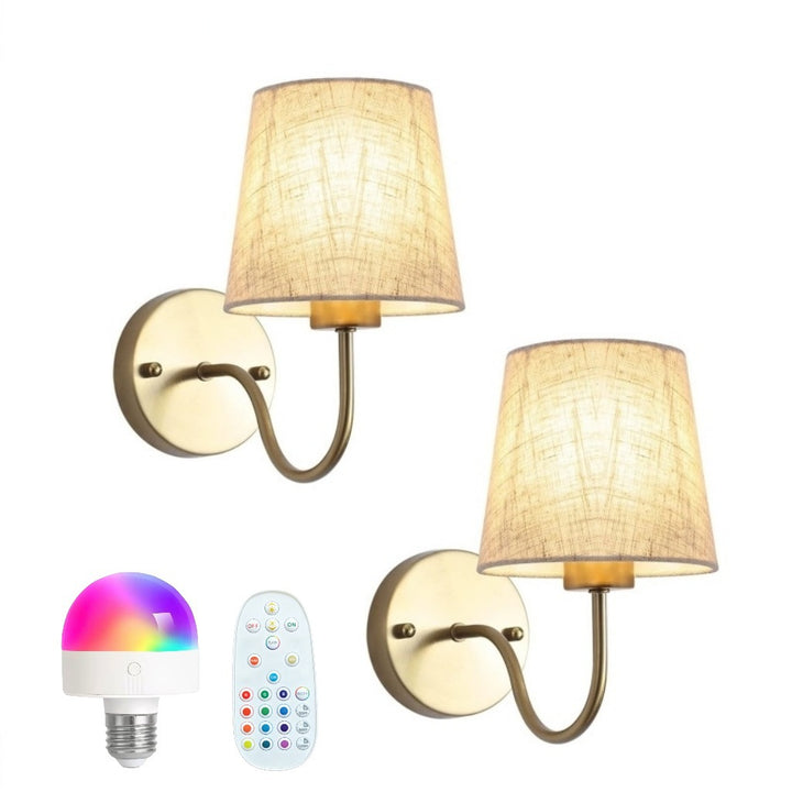 Moderne Stoff Wandlampe