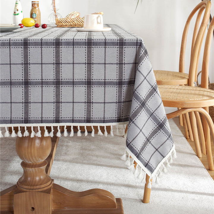 Gemütliche kariert Tischdecke