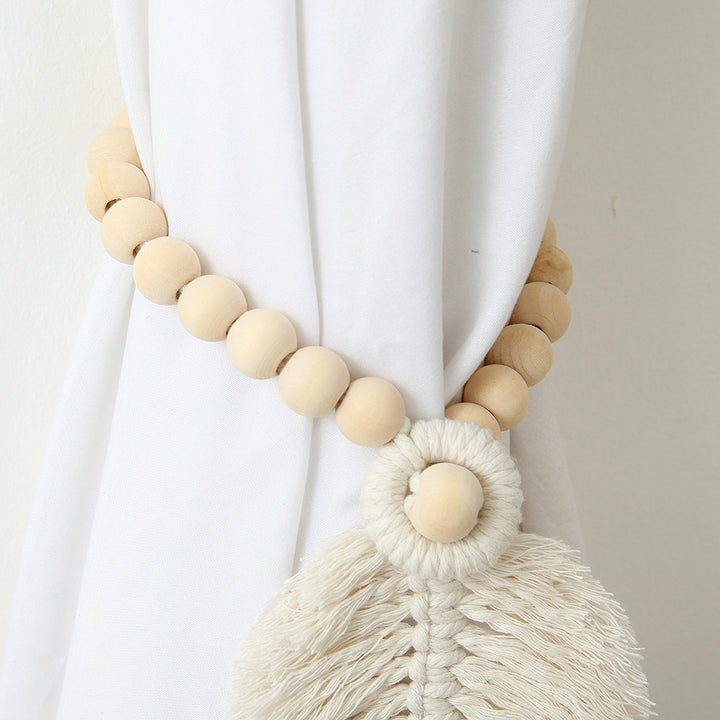 Dekorativer Makramee-Blatt-Wandbehang Karnz