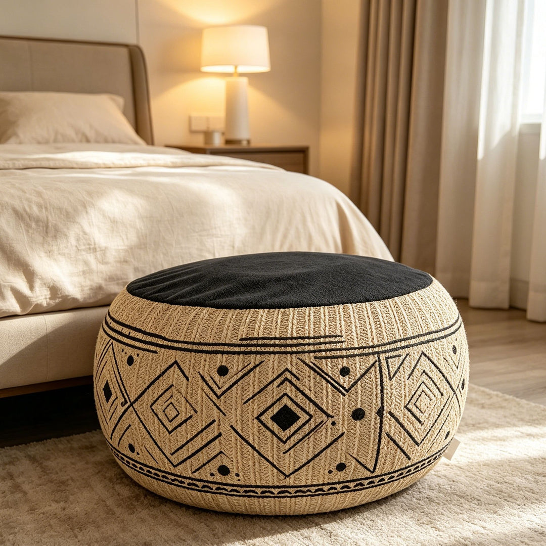 Bohemian runder Boden Kissen
