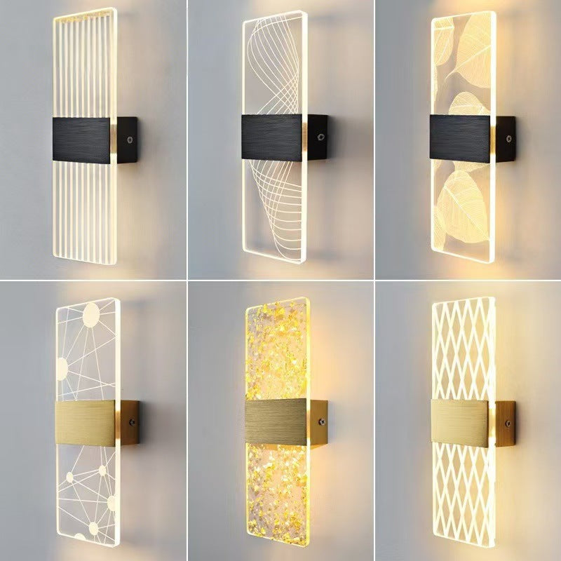 Zeitgenössische Kristall-Wandlampe