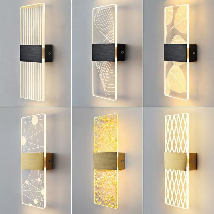 Zeitgenössische Kristall-Wandlampe